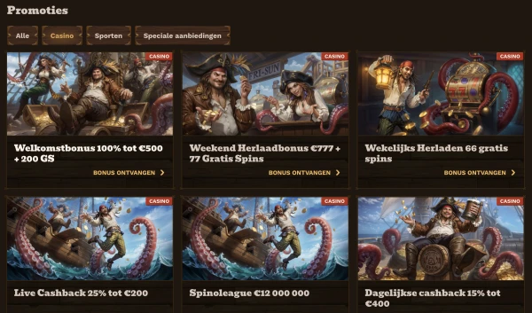 FatPirate Casino – Online casino voor Nederlandse spelers image 3