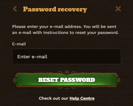 Wijzig het wachtwoord van je FatPirate Casino-account